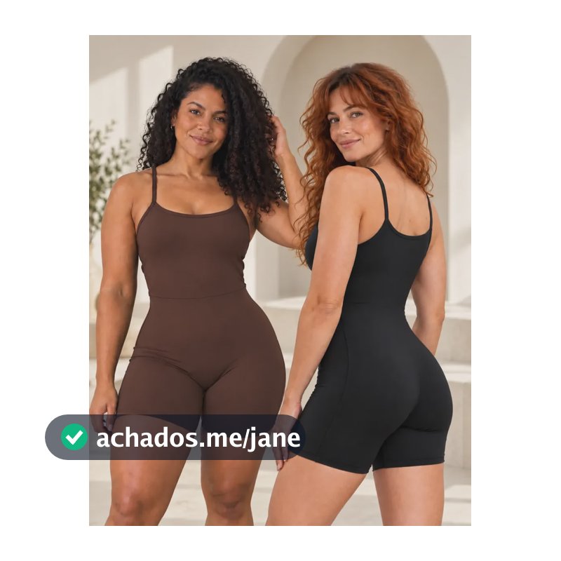 Kit 2 Macaquinho Fitness Feminino Macacão Treino Ginástica Preto / Marrom Liso Gg