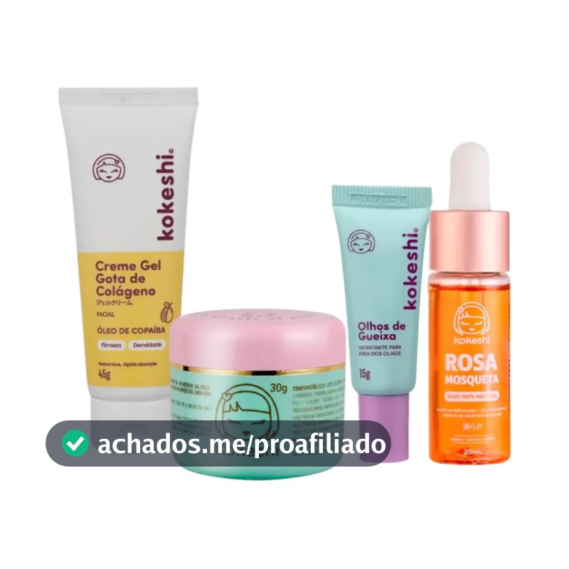 Kit Renovadores Gota De Colágeno E Rosa Mosqueta Kokeshi