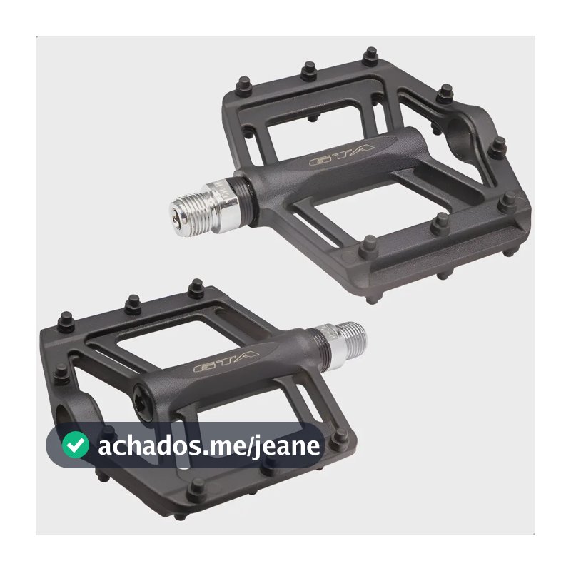 Pedal Plataforma Alumínio Bicicleta Rolamentos Selados 9/16 Preto