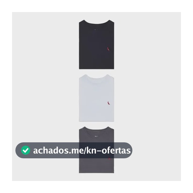 Kit 3 Camisetas Básicas Brasa Pica Pau Bordado Reserva