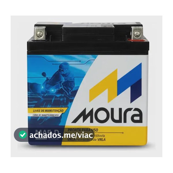 Bateria De Moto Moura 12v 5ah MA5D 12v5ah Moura Moto Titan Fan Biz Bros Fazer Xre Crf Pcx 125 150 160 190 Selada Com Caixa