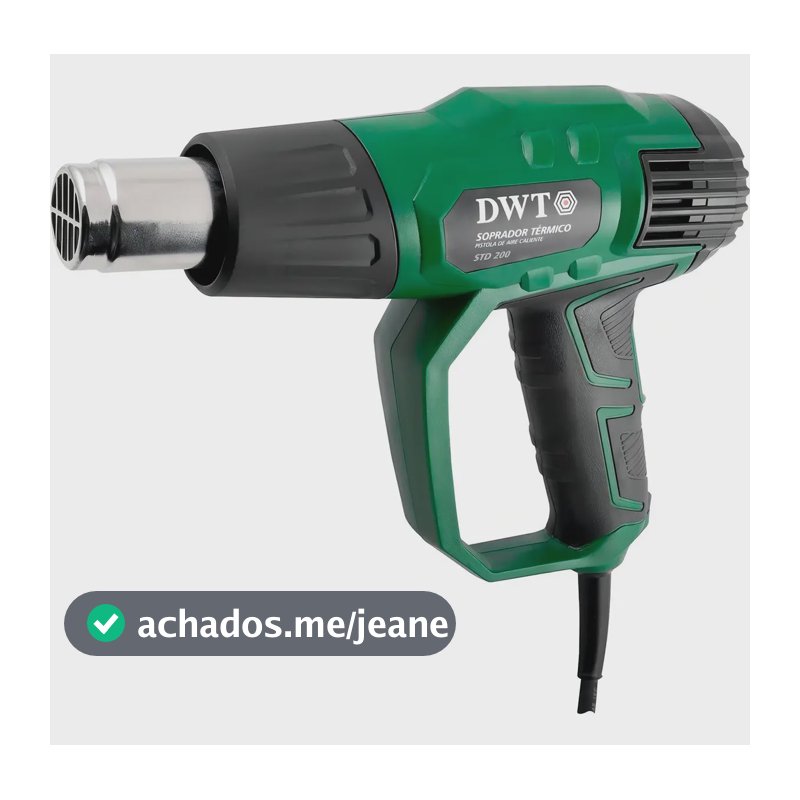 Soprador Térmico 2000W DWT STD 200N 550°C 3 Estágios com 4 Bicos