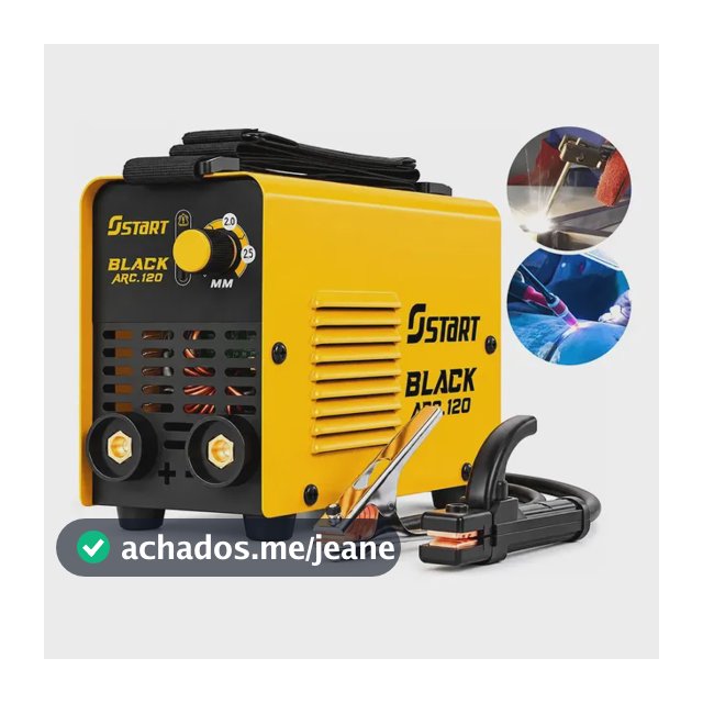 Máquina De Solda Inversora Elétrica Portátil Start Black Arc 120a Mma Eletrodo Tig 220 V