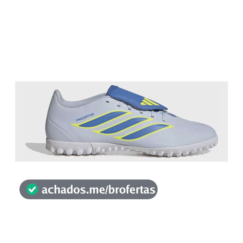 Chuteira Society Masculina Predator Club adidas Azul 41 Br