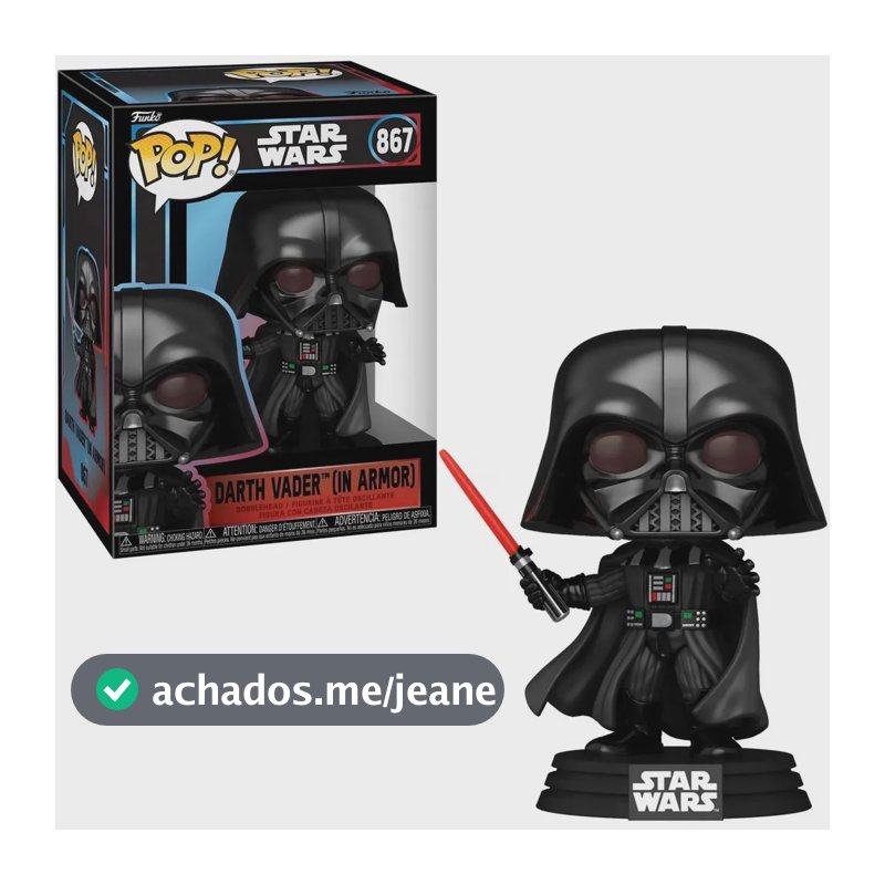 Funko Pop! Star Wars - Darth Vader em armadura #867