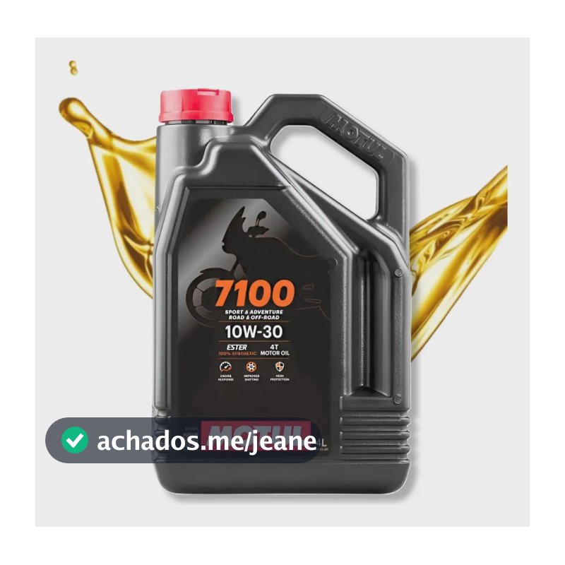 Galão 4 Litros Óleo Motul 7100 10w-30 Moto 100% Sintético