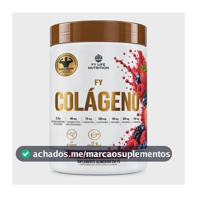 Fy Life Nutrition Colágeno Frutas Vermelhas 300g Frutas Vermelhas