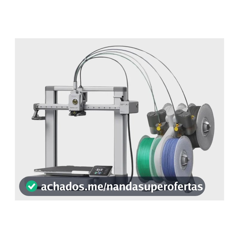 Impressora 3d Bambu Lab A1 Combo - A1c Prateado 127 Prateado