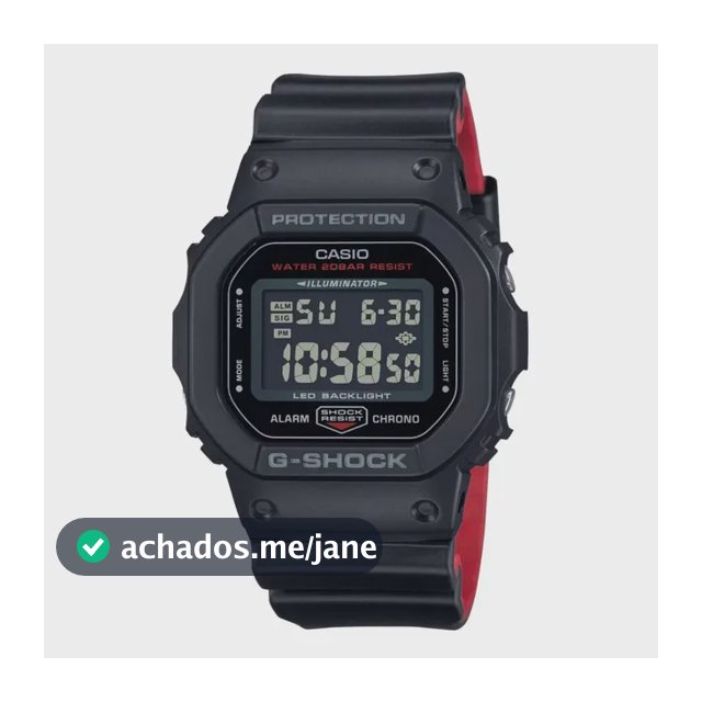 Relógio Casio G-shock Masculino Digital Dw-5600uhr-1dr