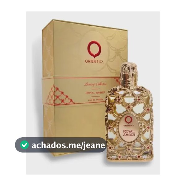 Perfume Orientica Luxury Collection Royal Amber Edp 30ml Volume Da Unidade 30 Ml