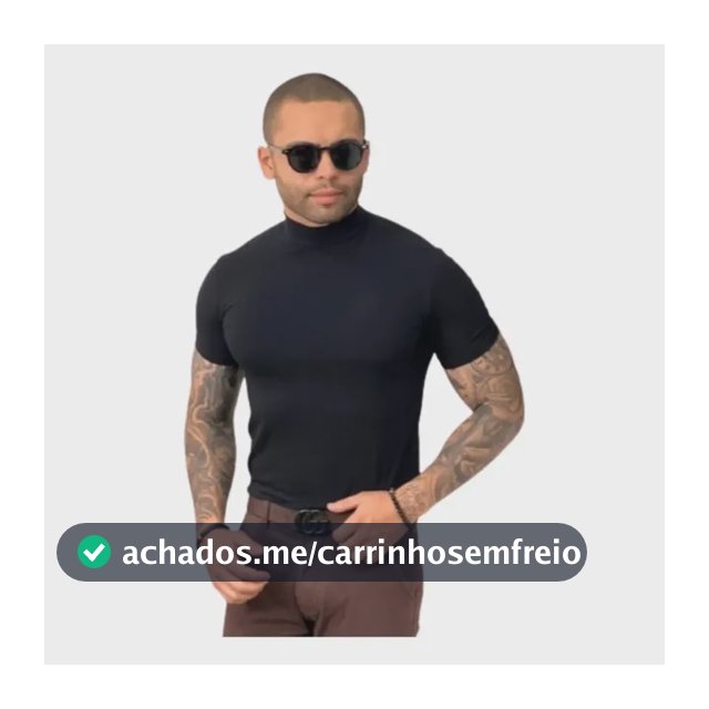 Camisa Masculina Canelada Gola Alta Estilo Old Money  2024