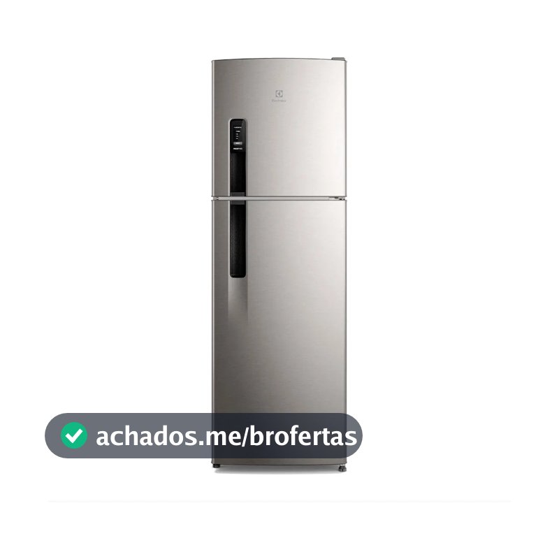 Geladeira Electrolux Frost Free 400l Inverter Inox (if44s) Cinza