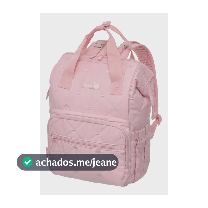 Mochila Maternidade Rosa Comfy Lilica Ripilica