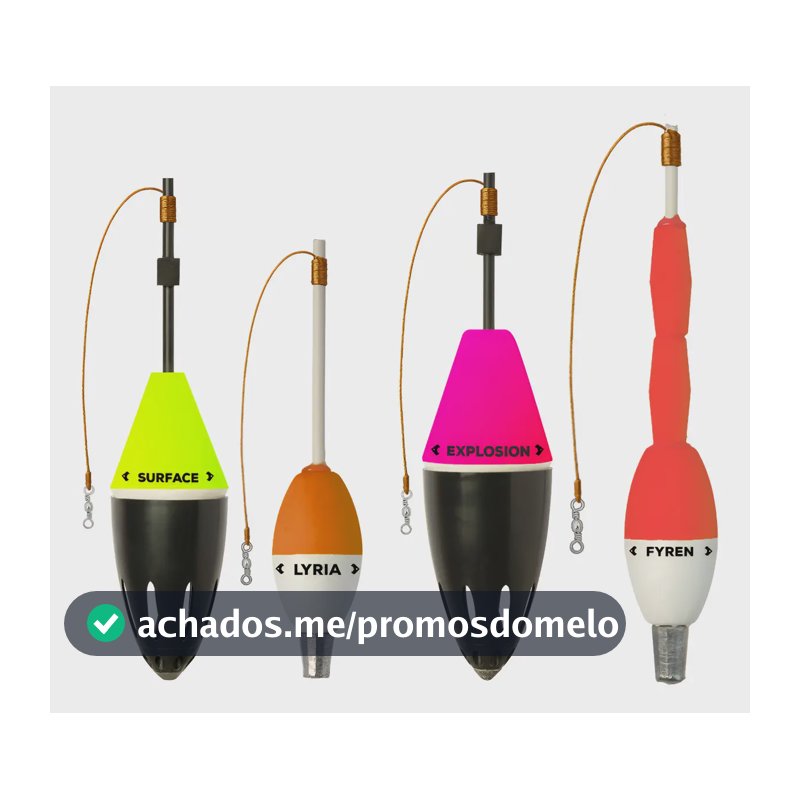 Kit Boia Cevadeira e Torpedo Corrêa Fish Surface Explosion Fyren Lyria 22cm Sortidas