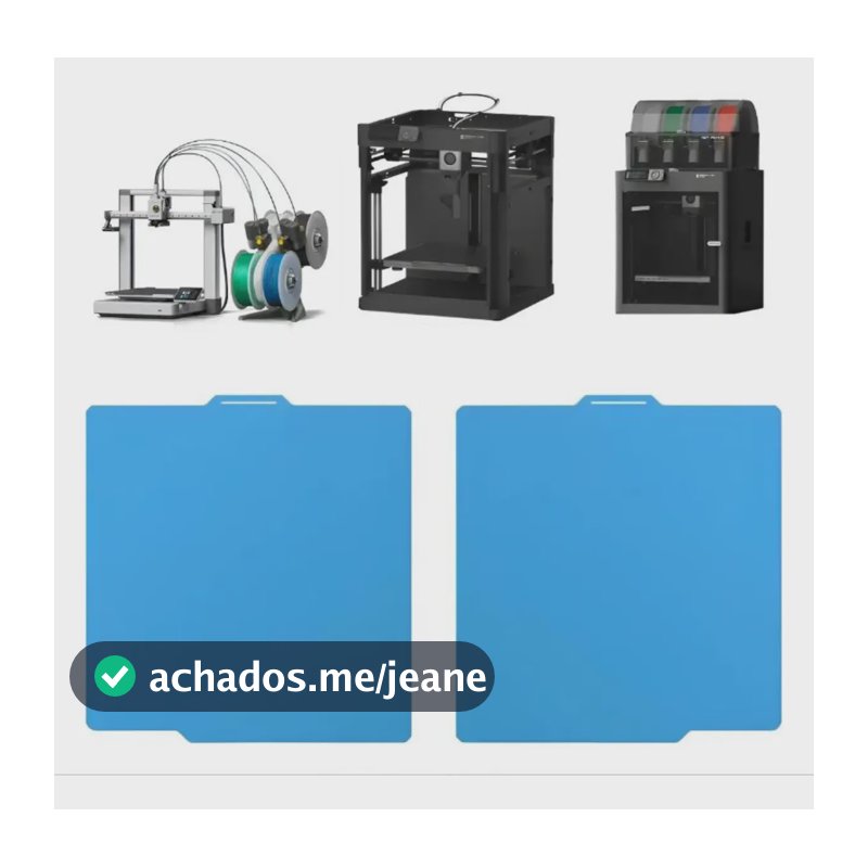 Placa Pei Mesa Fria Para Bambulab A1 X1 X1c P1p P1s Azul 127/220v