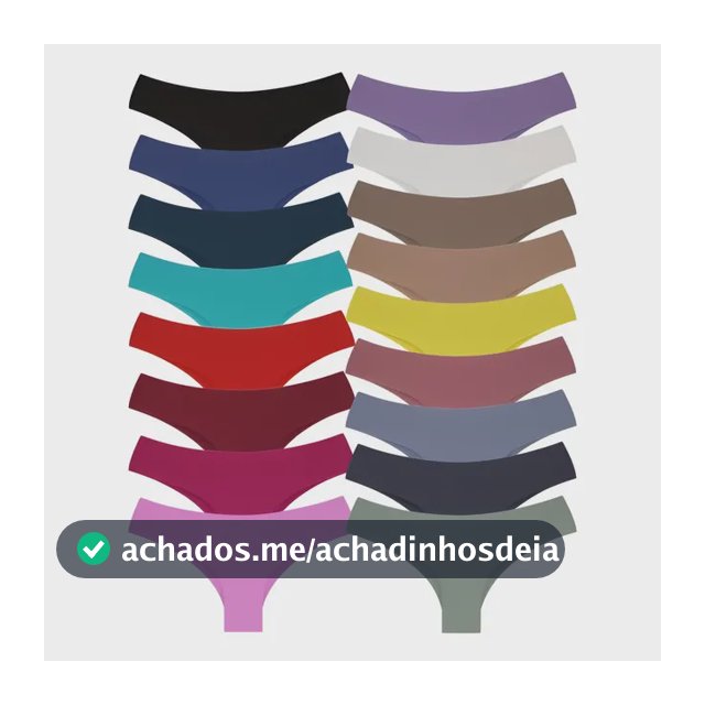 Kit 10 Calcinhas Tanga Sem Costura Atacado