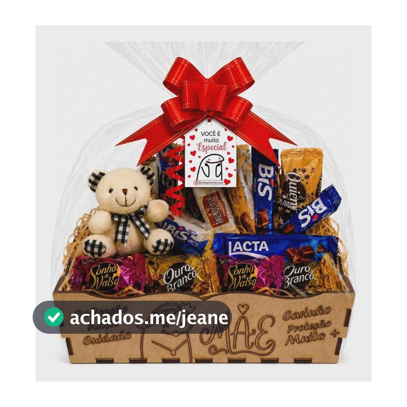 Cesta Chocolates Lacta Urso Presente Pascoa E Todas Ocasiões Dia Das Mães Flork