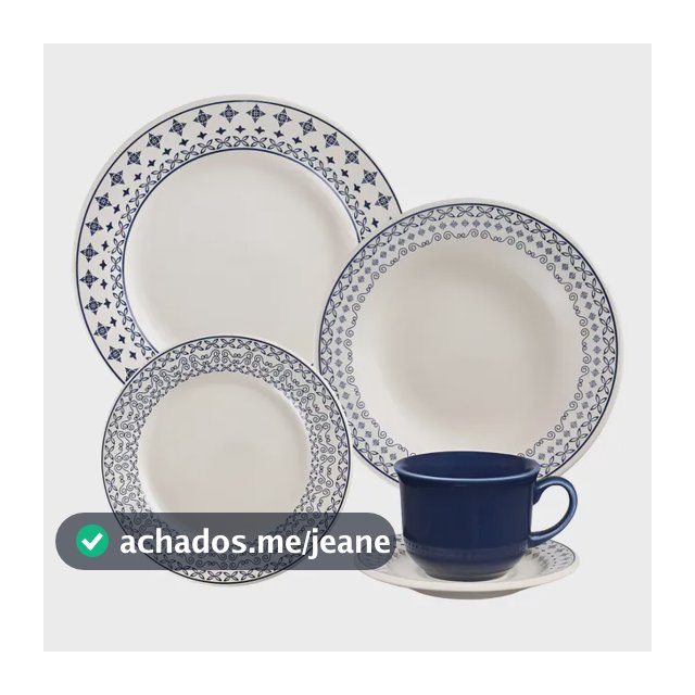Aparelho De Jantar 20 Peças Luna Biona Donna 24