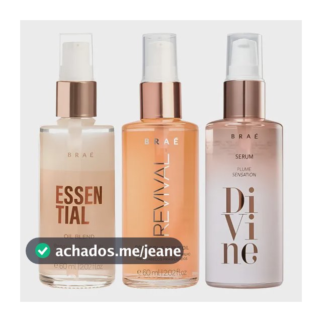 Kit Óleos Capilares Essential + Revival + Divine - Braé