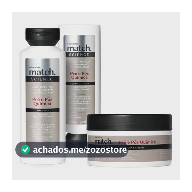 Combo Match Science Pré E Pós-química