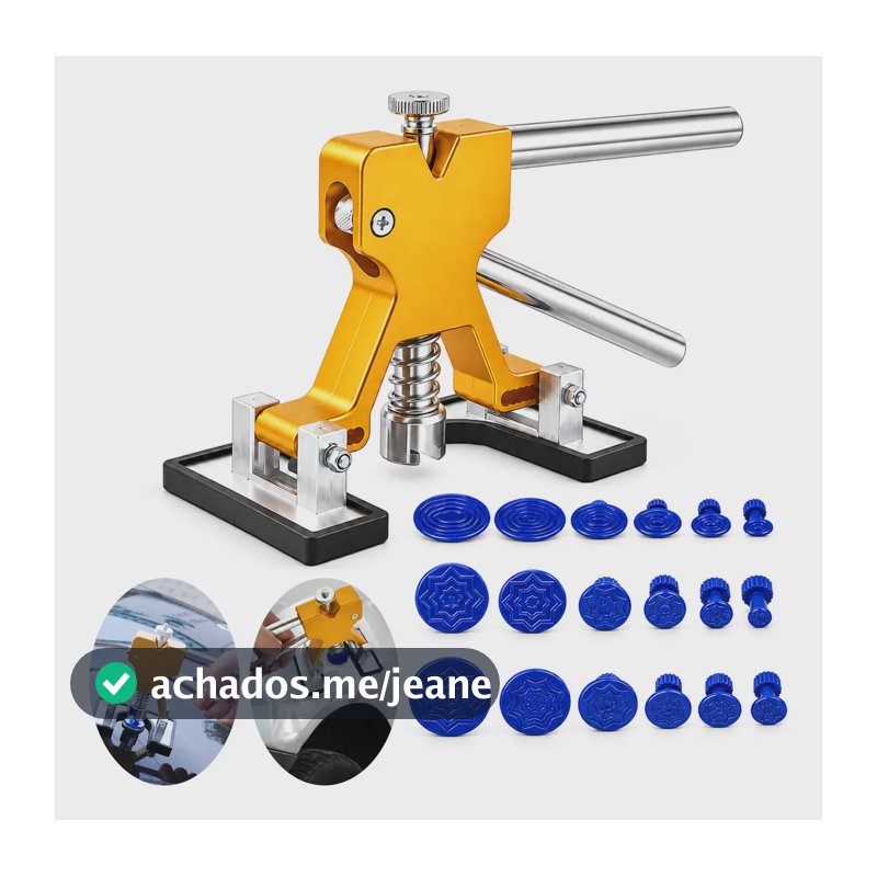 Kit Martelinho de Ouro para Desamassar Carros Sem Danificar a Pintura