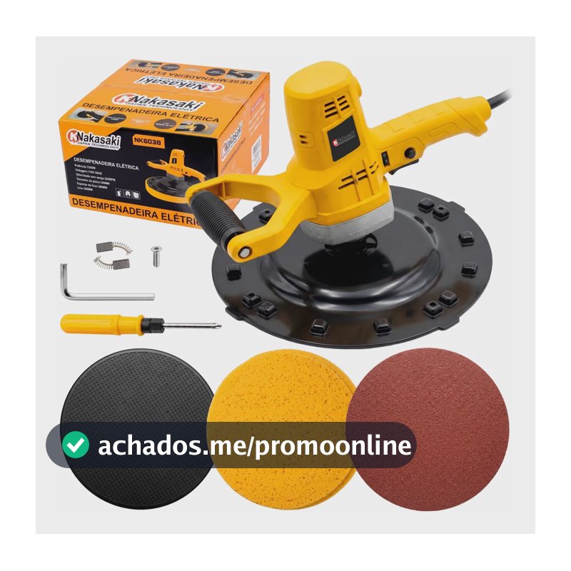 Desempenadeira Profissional Elétrica 1300w Parede E Reboco Desempenadeira 220v