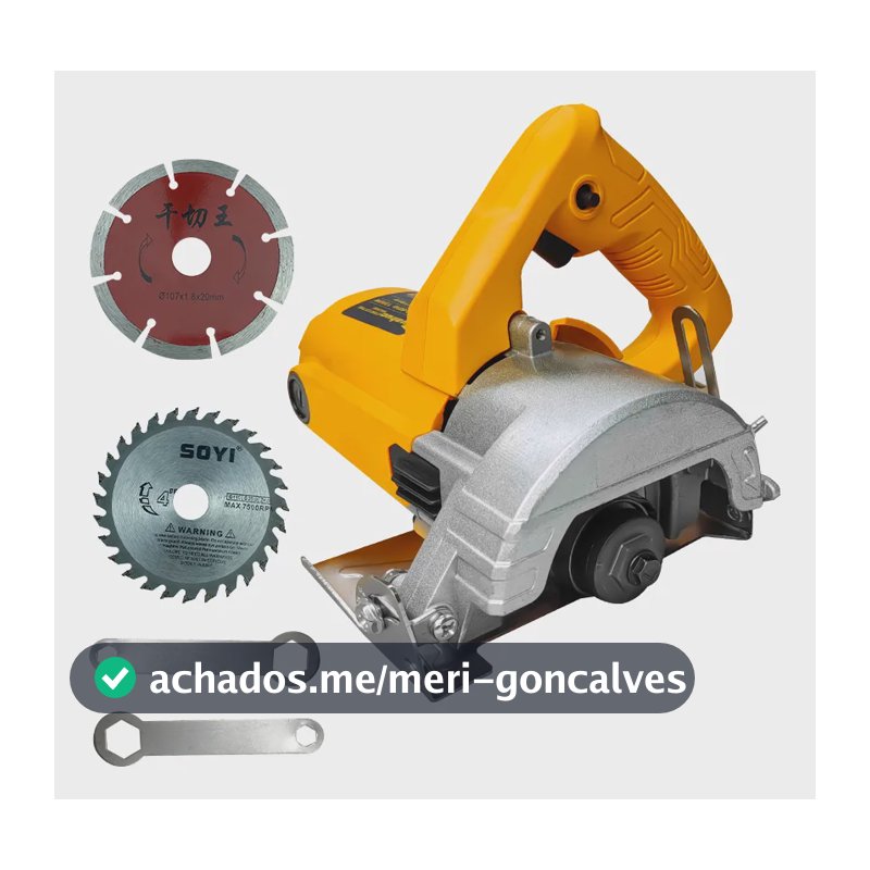 Serra Corte Marmore Profissional-1300w Cortador Parede 127v