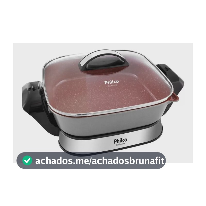 Panela Elétrica Redstone Com Revestimento 4l Vermelha Philco Vermelho 60 Hz