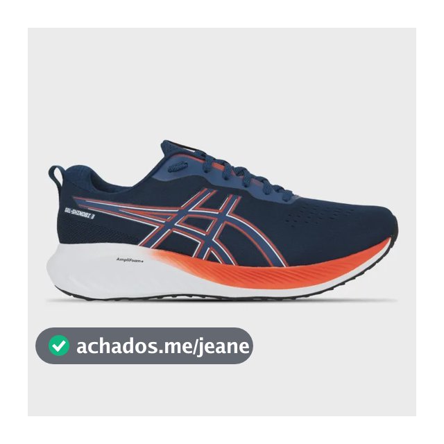 Tênis Masculino Gel-shinobi 3 Asics Azul-escuro Liso 41 Br