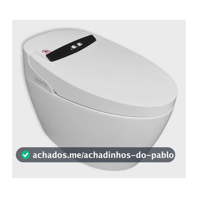 Vaso Sanitário Inteligente Led Multifunções Smart Automático Com Sensor Controle De Funções 110v