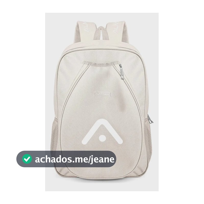 Mochila Raqueteira Beach Tennis Royal Alma Genius Cor Nude