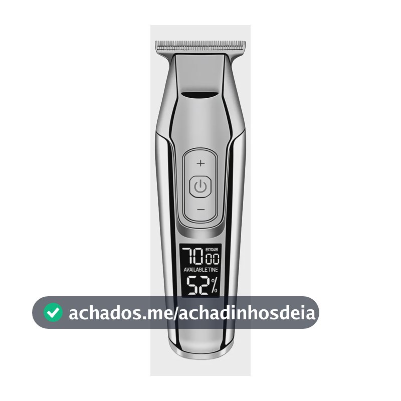 Maquina De Acabamento Profissional Prata  Km 5027 Kemei Bivo Prata 127/220v