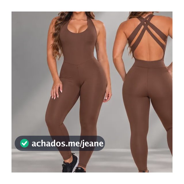Macacão Fitness Academia Zero Transparência Treino Ginástica