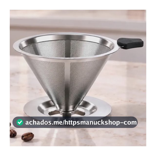 Coador De Café Inox 103 Filtro Reutilizável Aço Inoxidável Sem Papel Passador De Café Peneira Fácil De Lavar Ecológico Para Café Tradicional