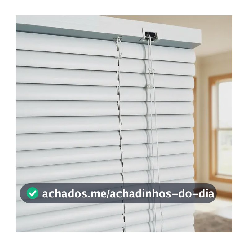 Persiana Horizontal Pvc- 1,20x1,30m Sala Quarto Vizu Decor Branco