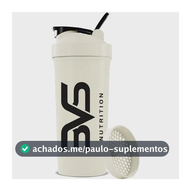 Coqueteleira / Shaker Branca - Academia 600ml - 3vs Nutrition