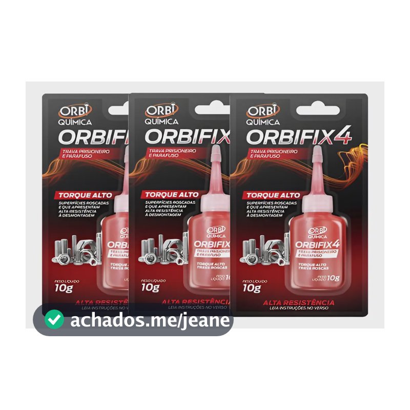 Cola Trava Rosca Alto Torque Orbi 10g Alta Resistencia