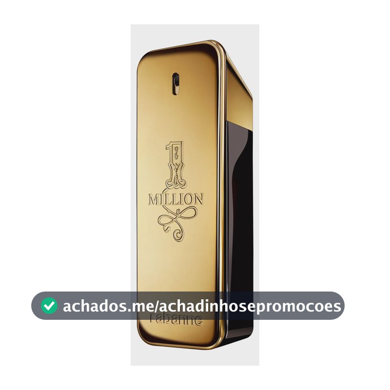 Perfume Masculino Rabanne 1 Million 100ml Eau de Toilette EDT – Fragrância Amadeirada Picante com Couro e Âmbar