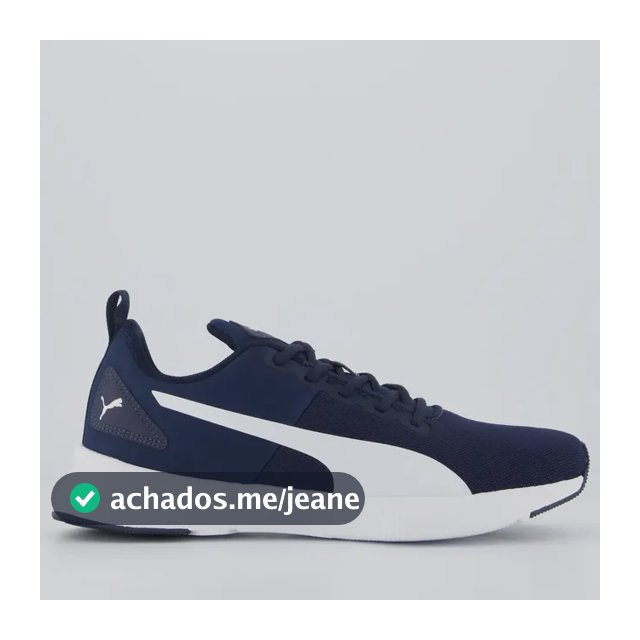 Tenis Puma Flyer Runner Mesh Bdp Azul E Branco