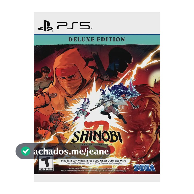 Shinobi Art Of Vengeance Deluxe Edition Ps5 Midia Fisica