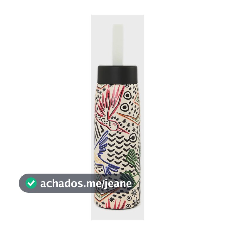 Garrafa Farm Que Sede Beija Flor Urbano 500 Ml Cor Branco