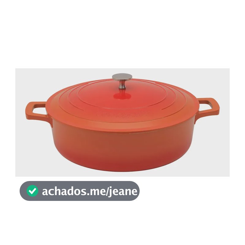 Panela Caçarola Baixa 28cm Antiaderente Cook&chef Mimo Style