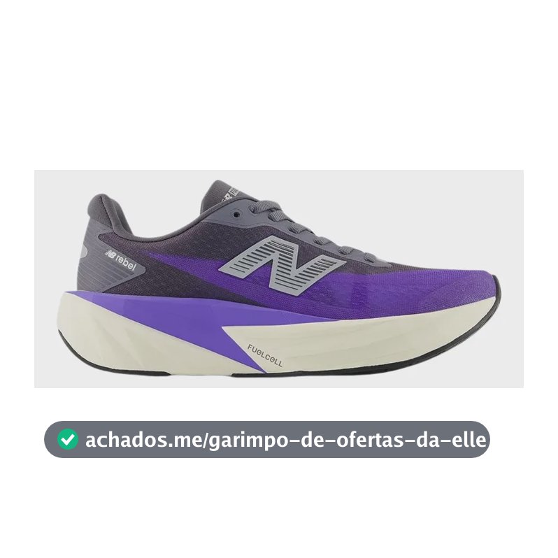 Tênis New Balance Fuelcell Rebel V5 Feminino - Roxo C/cinza Roxo Liso 37,0 Br