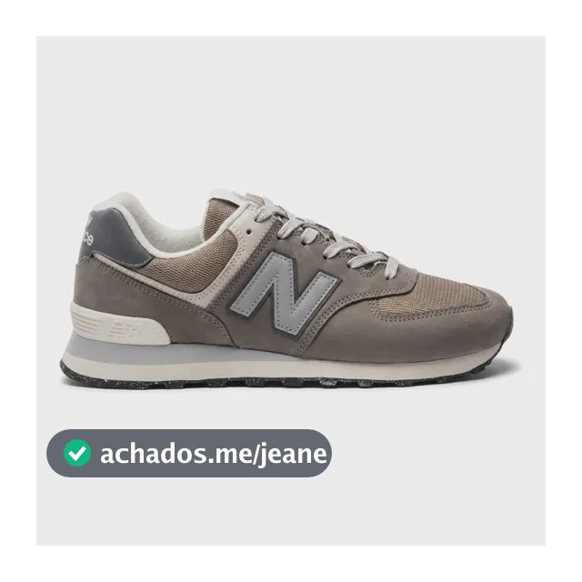 Tênis New Balance 574v2 Masculino 39 A 43 Cinza E Taupe Liso 42 Br
