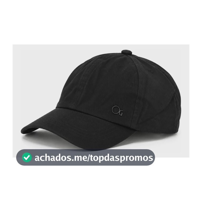 Boné Ogochi Básico Algodão Aba Curva Masculino Premium Preto Único Liso