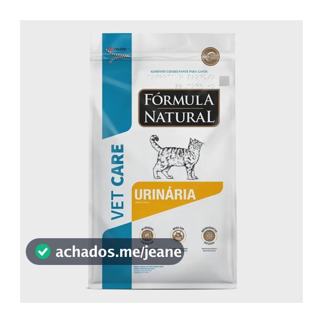 Ração Seca Fórmula Natural Vet Care Urinária Gatos 7kg
