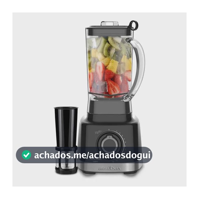 Liquidificador BLQ1300P Fortis Turbo 1400W Preto 3L Britânia