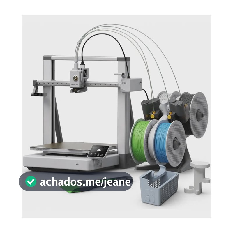 Impressora 3d Bambu Lab A2l Combo C/ Ams Lite Multicolor Kit 110v Prata