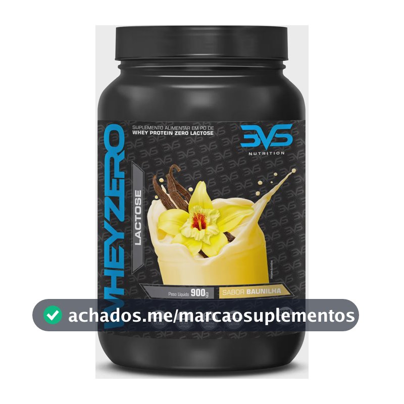 Whey Zero Lactose 900g Sabor: Baunilha - Fórmula Exclusiva com 21g De Proteína Por Dose