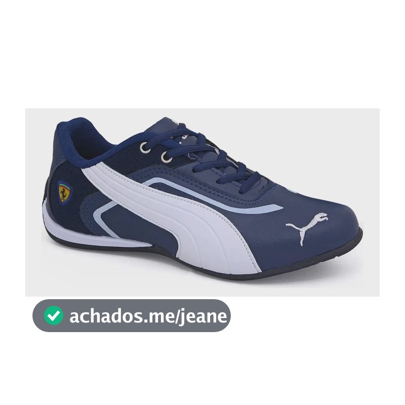 Tênis Puma Ferrari New Scuderia Masculino Leve Confortável Azul-marinho 39 Br